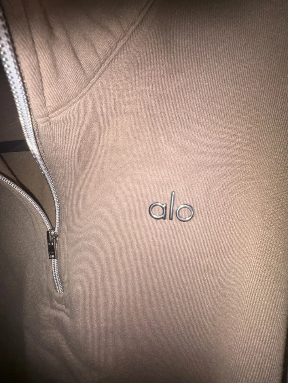 Accolade 1/4 Zip Pullover - Light Cocoa (Size M)
